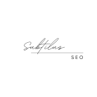 Subtilus seo logo juodas